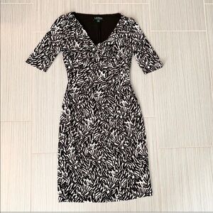 Lauren Ralph Lauren cowl neck stretch dress